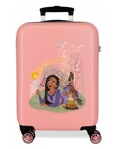 4721741 ABS SUITCASE 55CM 4W. MAKE A WISH